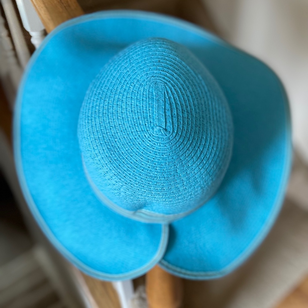Turquoise sun hat